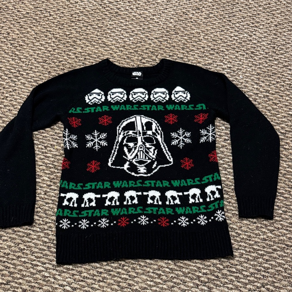 Star Wars Black Christmas Sweater Darth Vader
